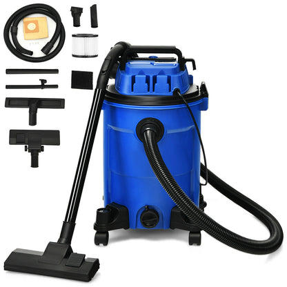25L Portable Wet / Dry Vacuum Cleaner with Blower Function-Blue