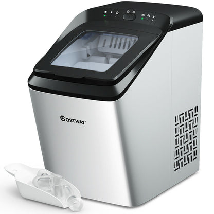Automatic Ice Cube Making Machine with Ice Scoop and Basket