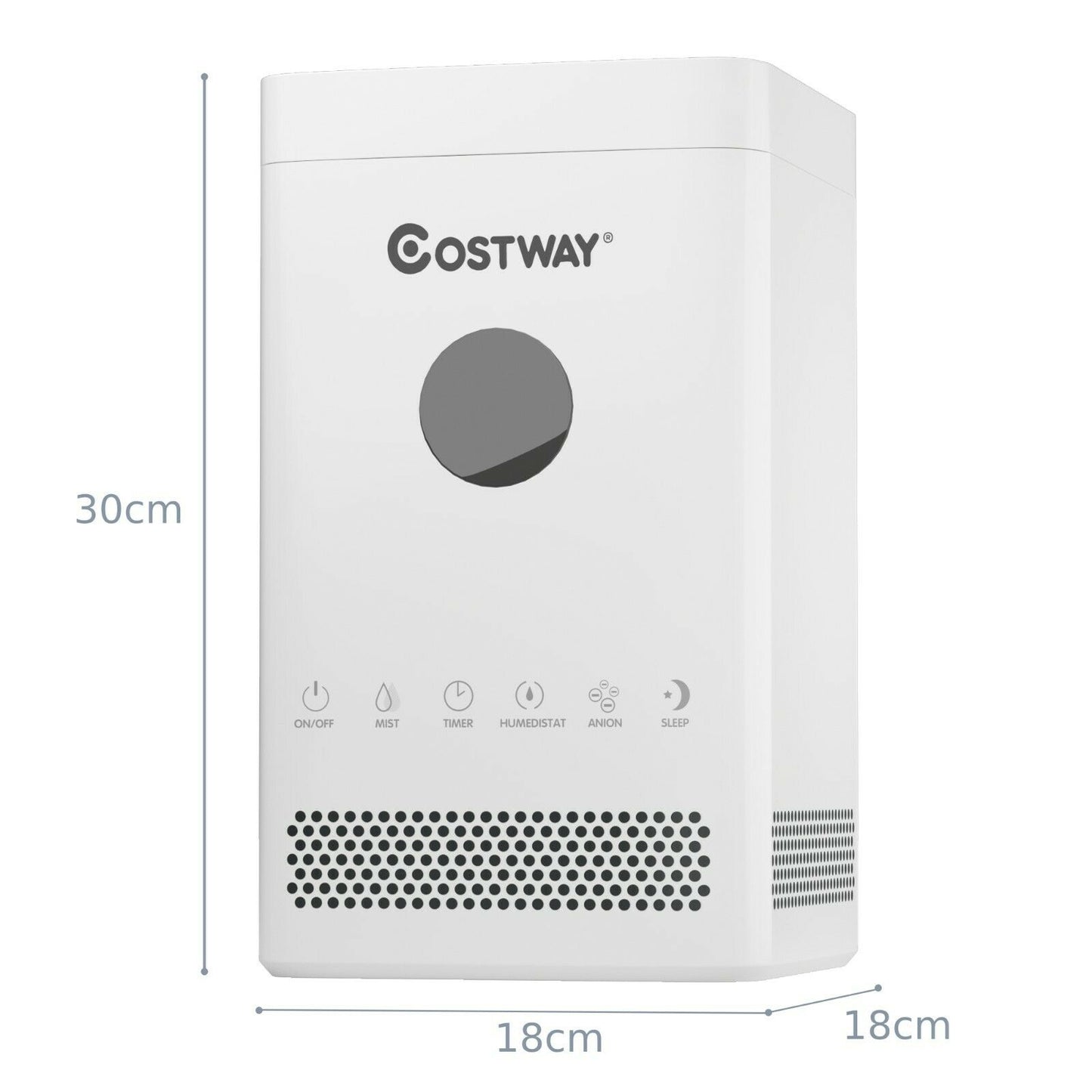 Top-fill 3.5L Mist Humidifier with Adjustable Ultrasonic