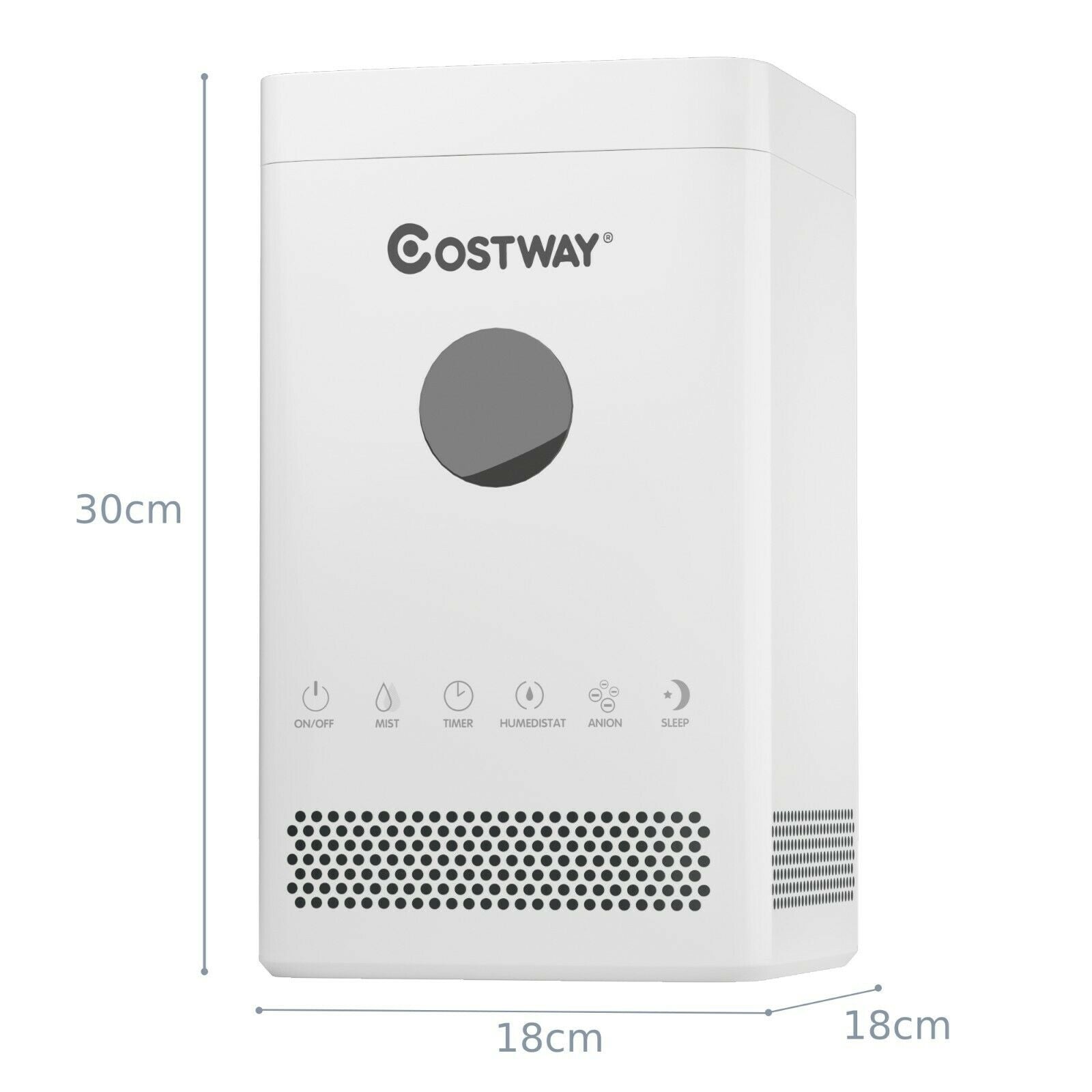 Top-fill 3.5L Mist Humidifier with Adjustable Ultrasonic