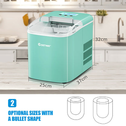2.1L Automatic Electric Ice Cube Maker Counter Top-Green