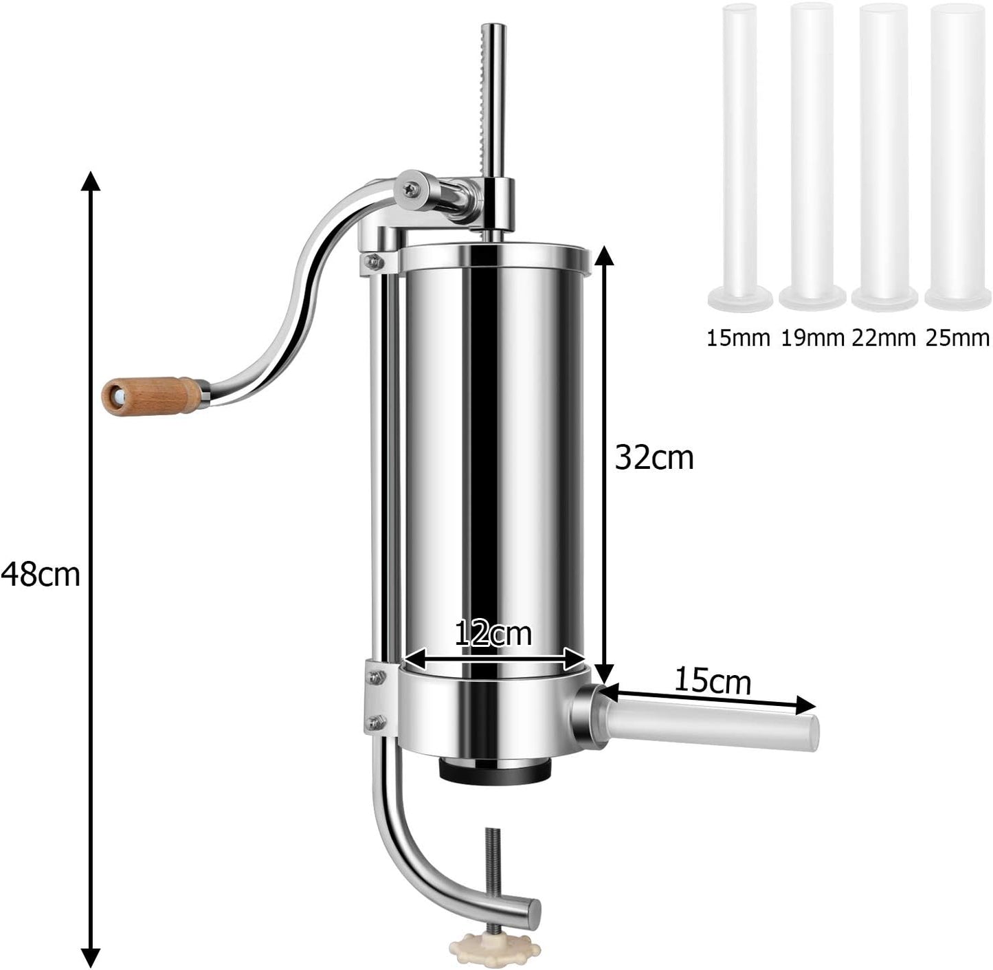 3.5L 4 Tubes Sausage Stuffer Machine