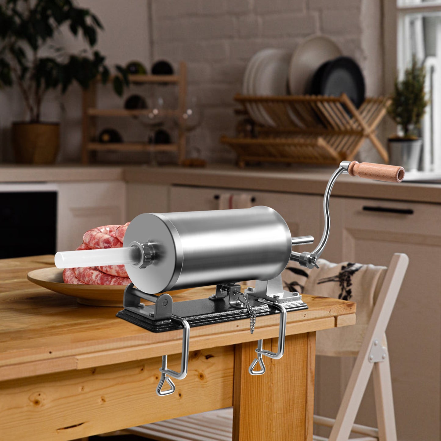 3.6L Horizontal Sausage Stuffer with Four Stuffing Tubes
