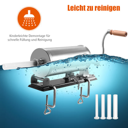 3.6L Horizontal Sausage Stuffer with Four Stuffing Tubes