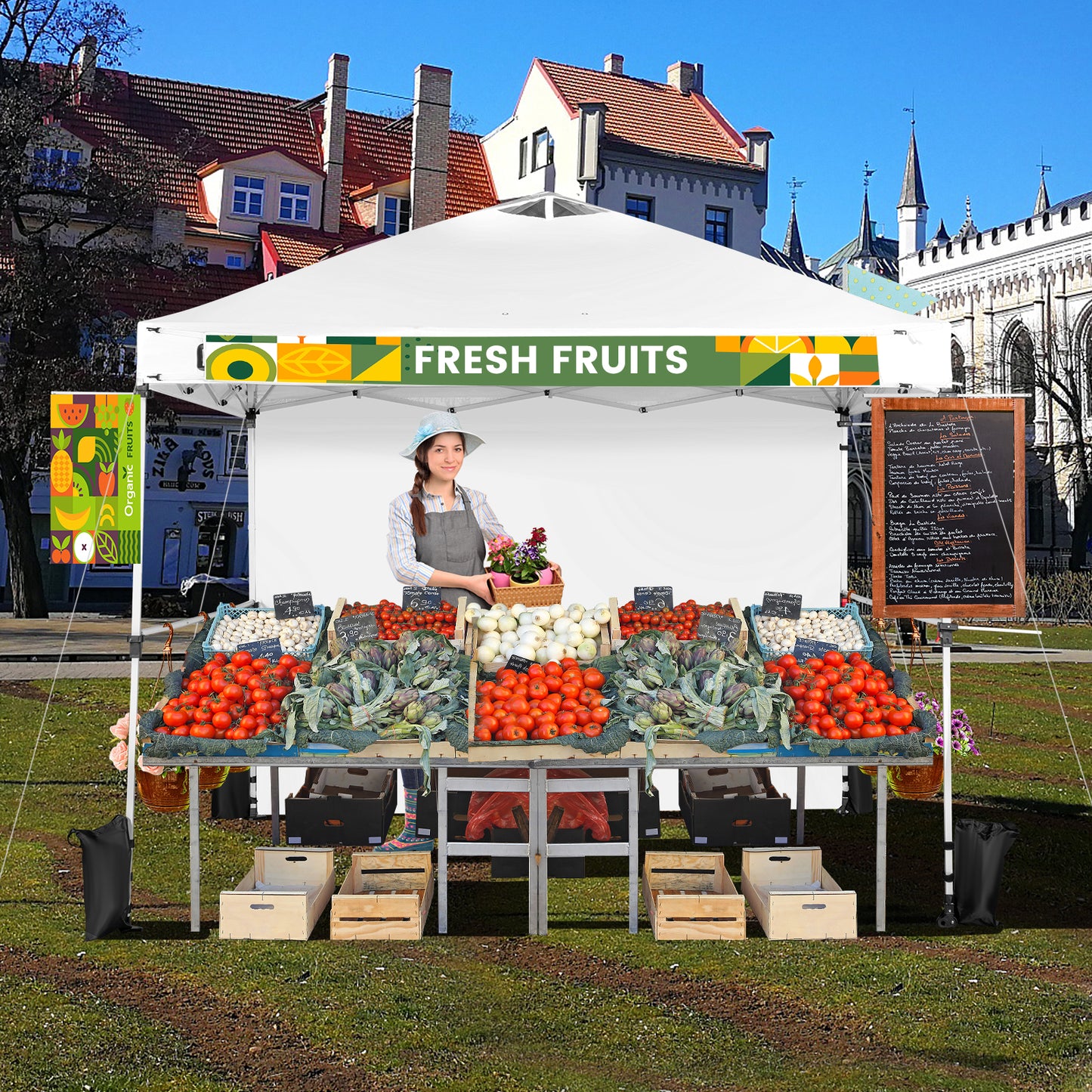 3 x 3M Pop-up Commercial Gazebo with Sidewall