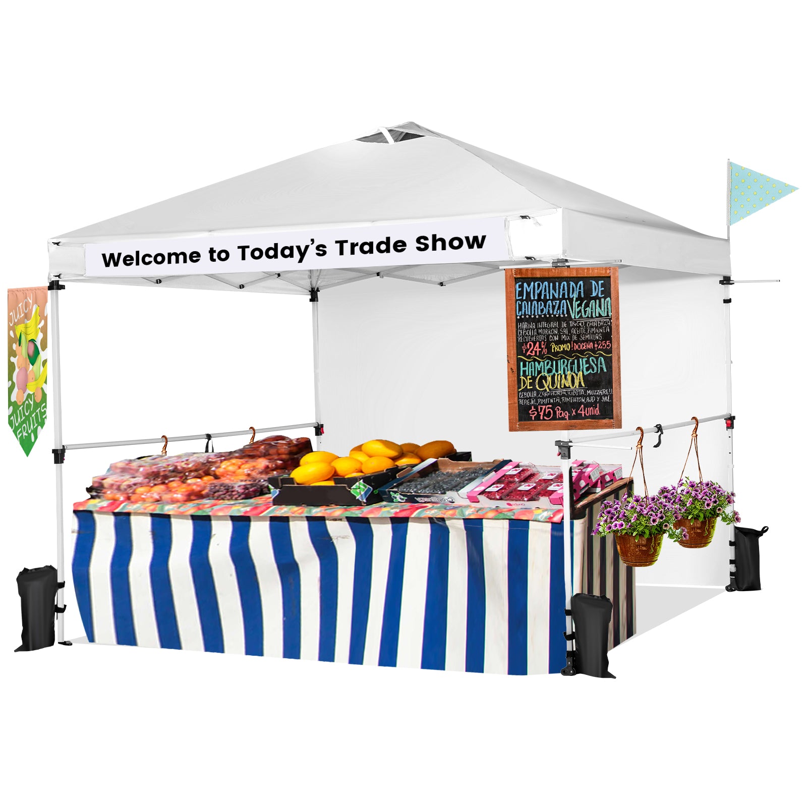 3 x 3M Pop-up Commercial Gazebo with Sidewall