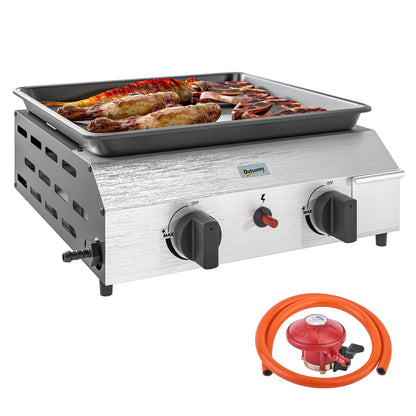 Outsunny Two Burner Portable Gas Grill