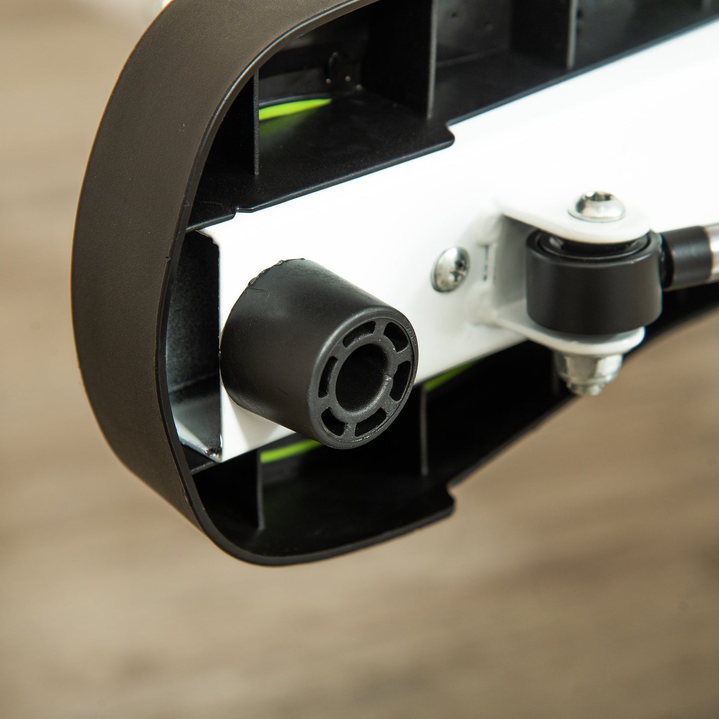 HOMCOM Adjustable Stepper Aerobic Ab Exercise Fitness Workout Machine with LCD Screen & Handlebars, White