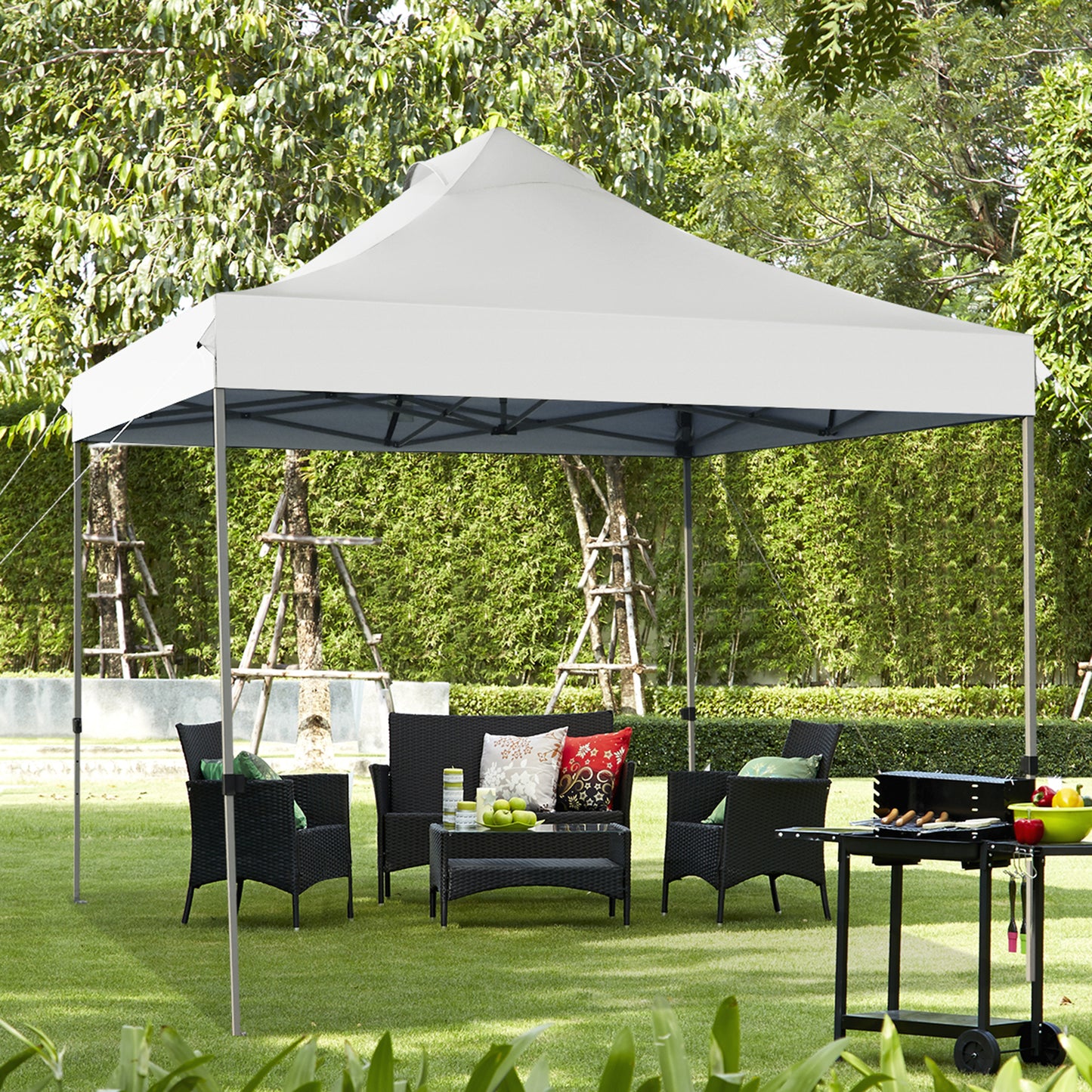 3m x 3m Pop Up Canopy Tent Commercial Instant Shelter-White