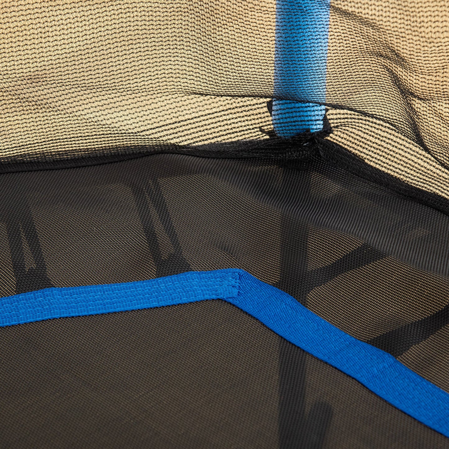 HOMCOM 5.2FT / 63 Inch Kids Trampoline With Enclosure Net Mini Indoor Outdoor Trampolines for Child Toddler Age 3 - 10 Years Blue