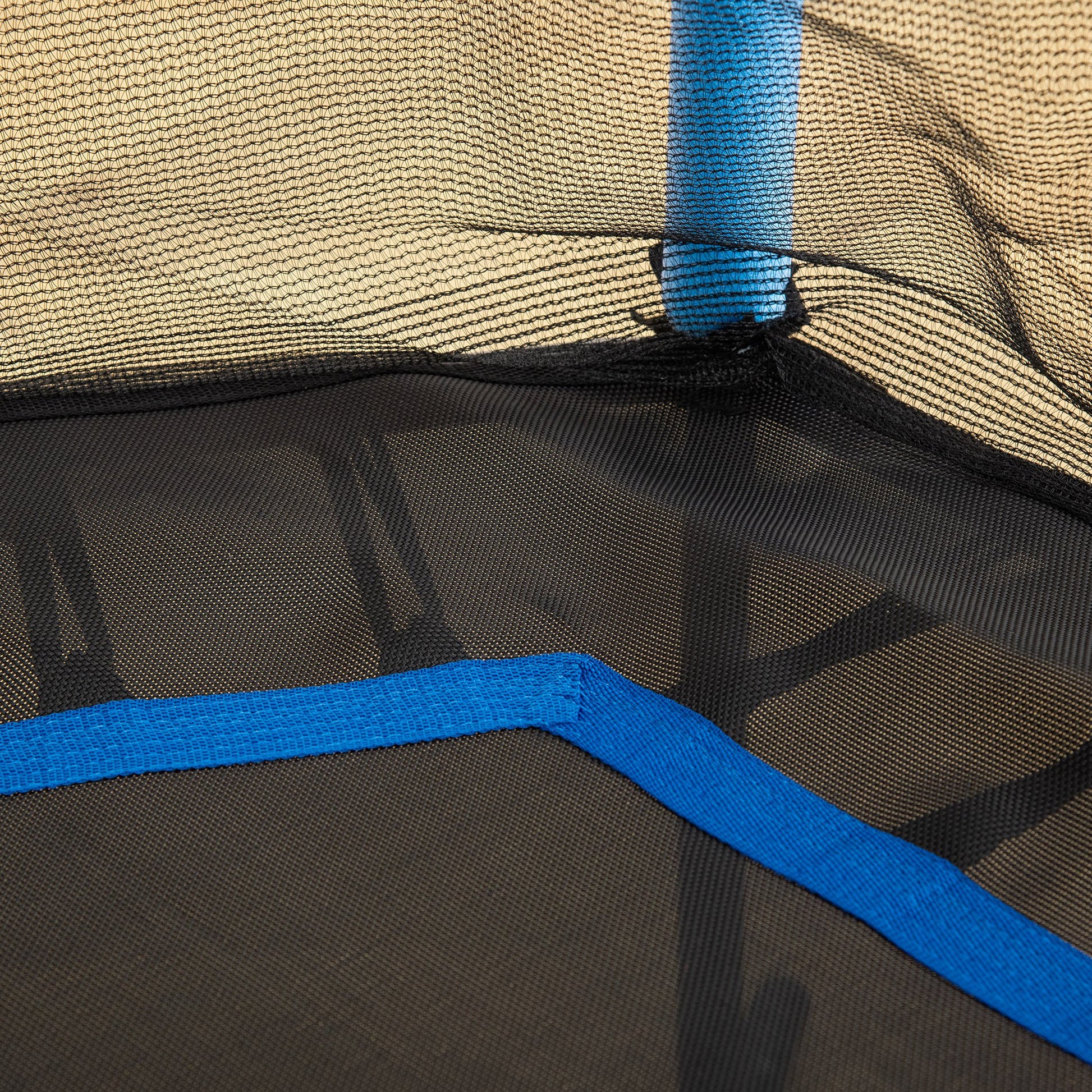 HOMCOM 5.2FT / 63 Inch Kids Trampoline With Enclosure Net Mini Indoor Outdoor Trampolines for Child Toddler Age 3 - 10 Years Blue