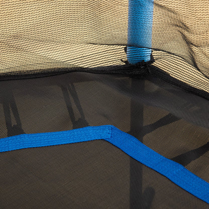 HOMCOM 5.2FT / 63 Inch Kids Trampoline With Enclosure Net Mini Indoor Outdoor Trampolines for Child Toddler Age 3 - 10 Years Blue