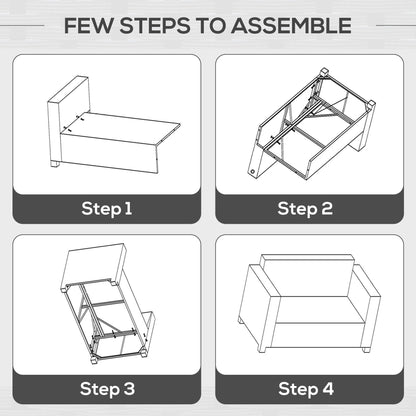 Outsunny Rattan Sofa, 2 Seater Garden Furniture with Soft Padded Cushion and Armrests, Wicker Garden Loveseat for Patio, Black