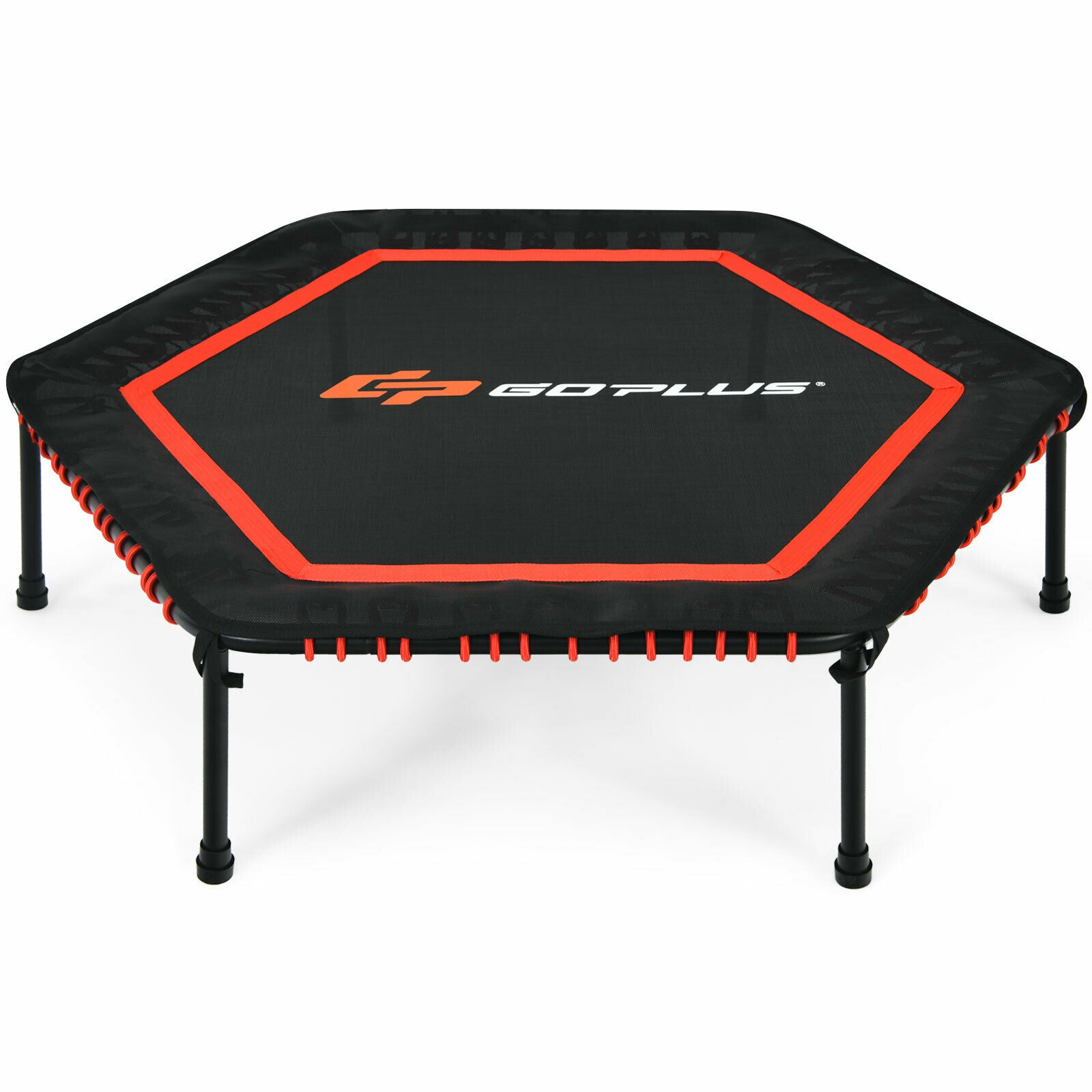 50" Fitness Trampoline Gym Exercise Jumping Foldable Rebouncer-Red