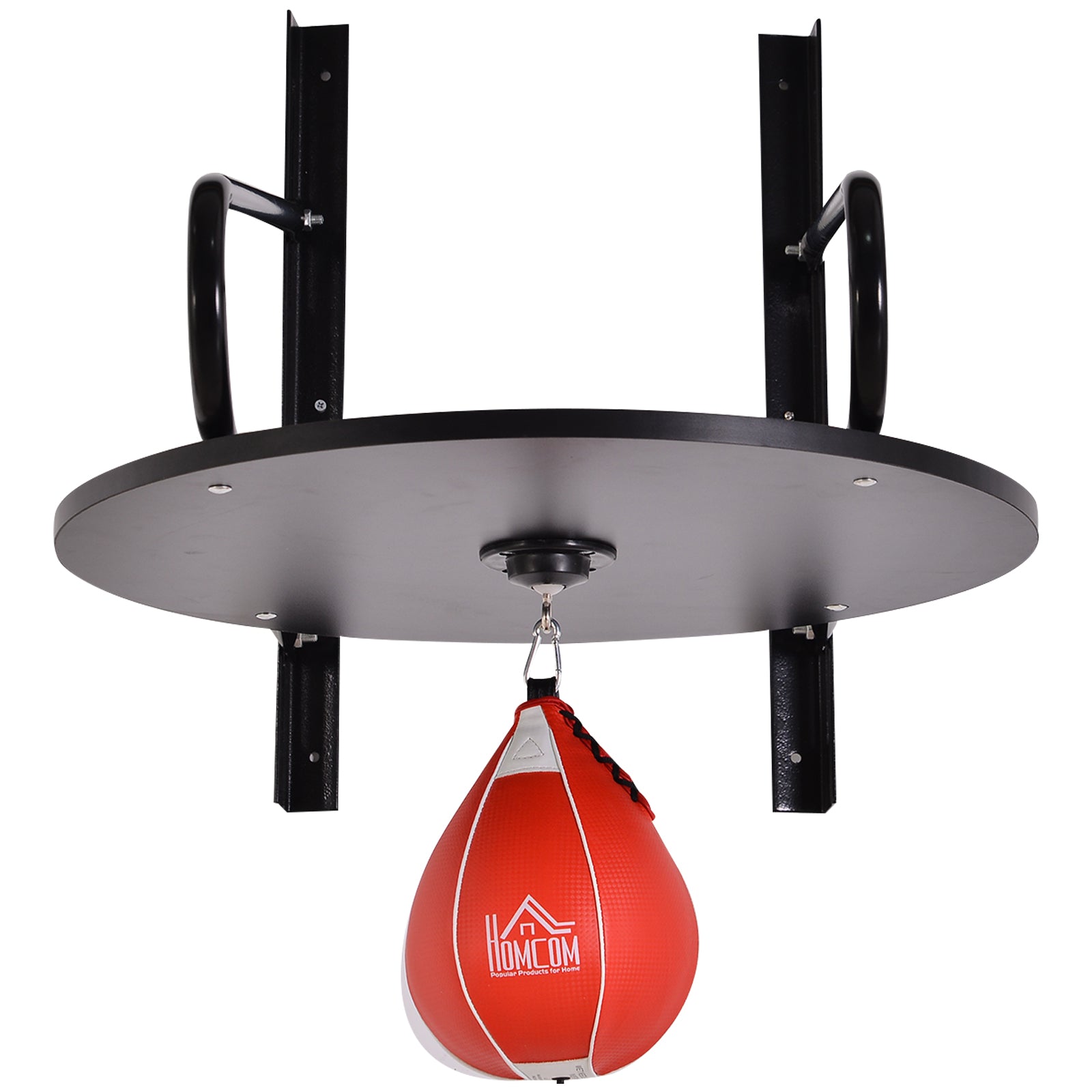 HOMCOM Pear Fast Boxing Set with Platform Wall Installation, Pump, Accessories Included, 60 x 73 x 80 cm