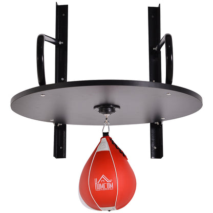 HOMCOM Pear Fast Boxing Set with Platform Wall Installation, Pump, Accessories Included, 60 x 73 x 80 cm