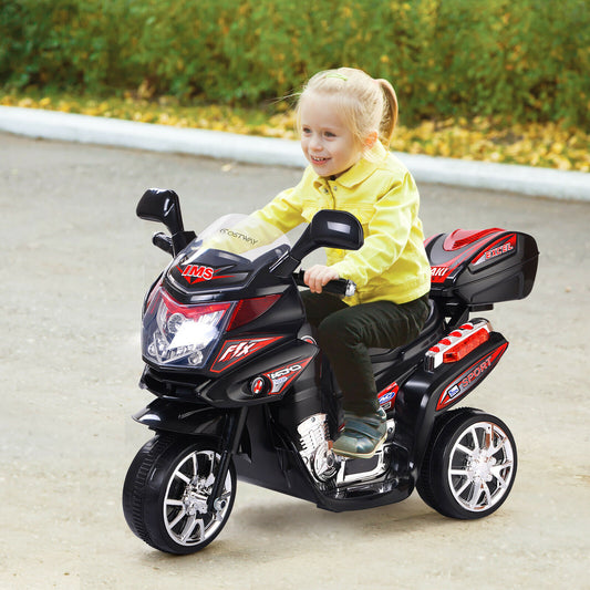 Children's Electric Motorcycle 6V with Music-Black
