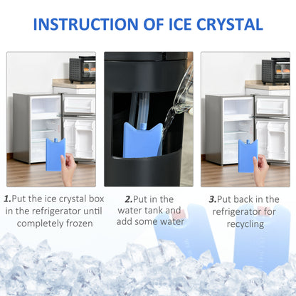 HOMCOM 42" Ice Cooling Tower Fan, Water Conditioner Evaporative Air Cooler Unit with 4 Modes, 3 Speed, Remote Control, Oscillating for Bedroom, Black