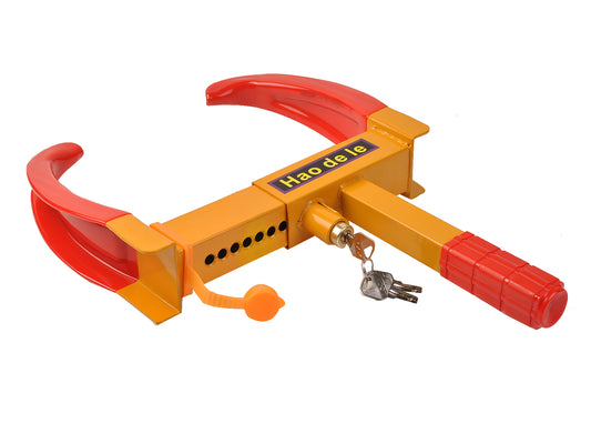 Heavy Duty Anti-Theft Car Vehicle Wheel Safety Lock with 3 Keys