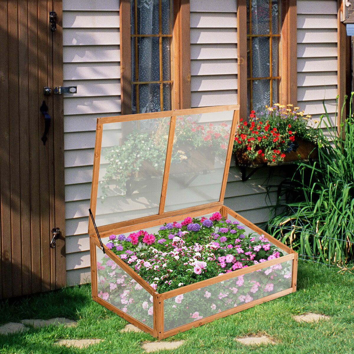 Wooden Transparent Cold Frame