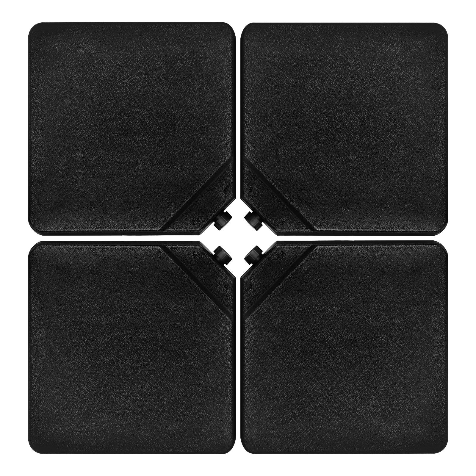 4 Pieces Portable Square Outdoor Umbrella Base with Handle