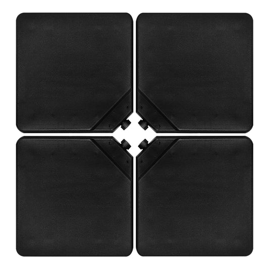4 Pieces Portable Square Outdoor Umbrella Base with Handle