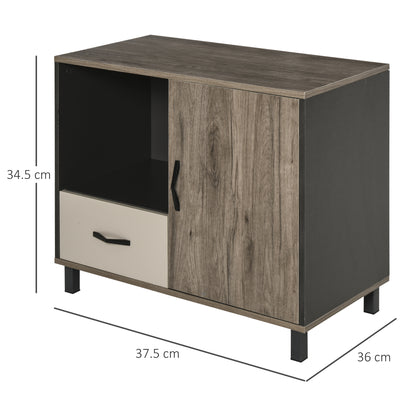 HOMCOM File Cabinet Storage Sideboard Floor Standing Cupboard w/ Drawer Shelves Office Furniture