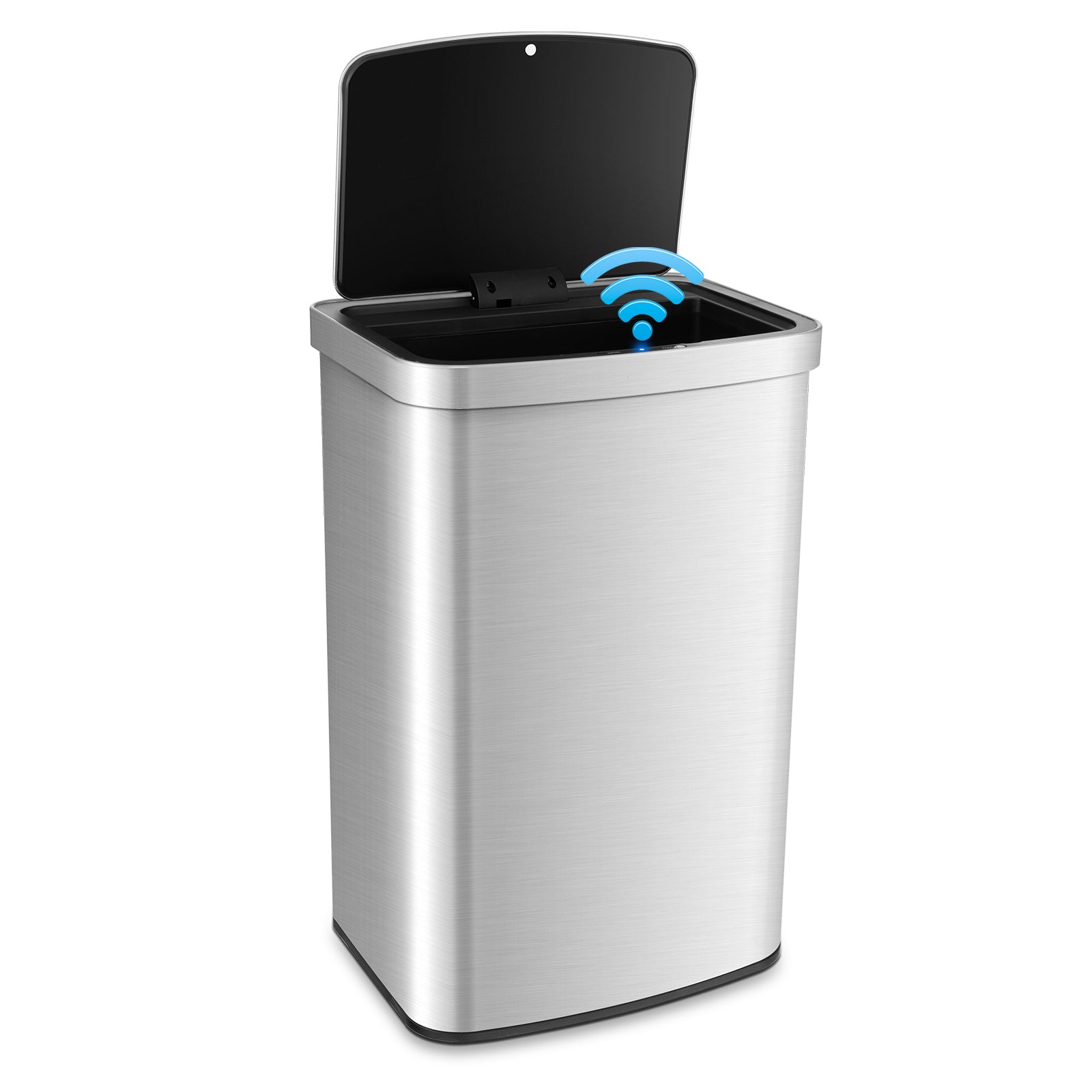 50L Infrared Motion Sensor Automatic Trash Can-Silver