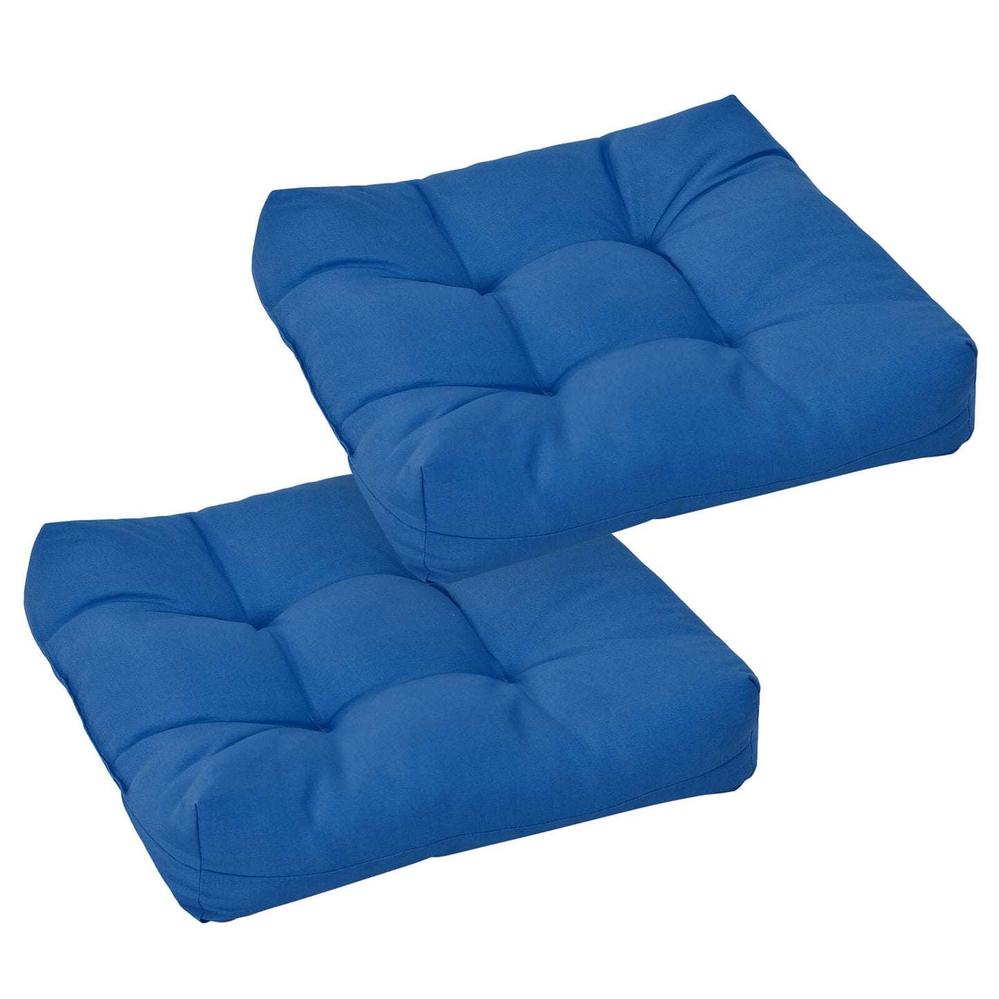 2 Pieces 50 x 50 cm Seat Cushions for Indoor and Outdoor-Navy