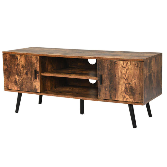Retro TV Stand Media Console Table Cabinet