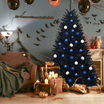 Artificial Black Christmas Tree with Solid Metal Legs