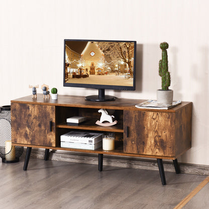 Retro TV Stand Media Console Table Cabinet