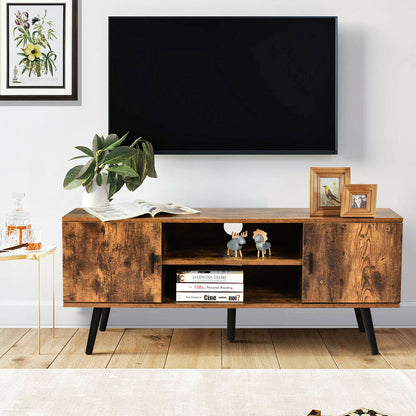 Retro TV Stand Media Console Table Cabinet