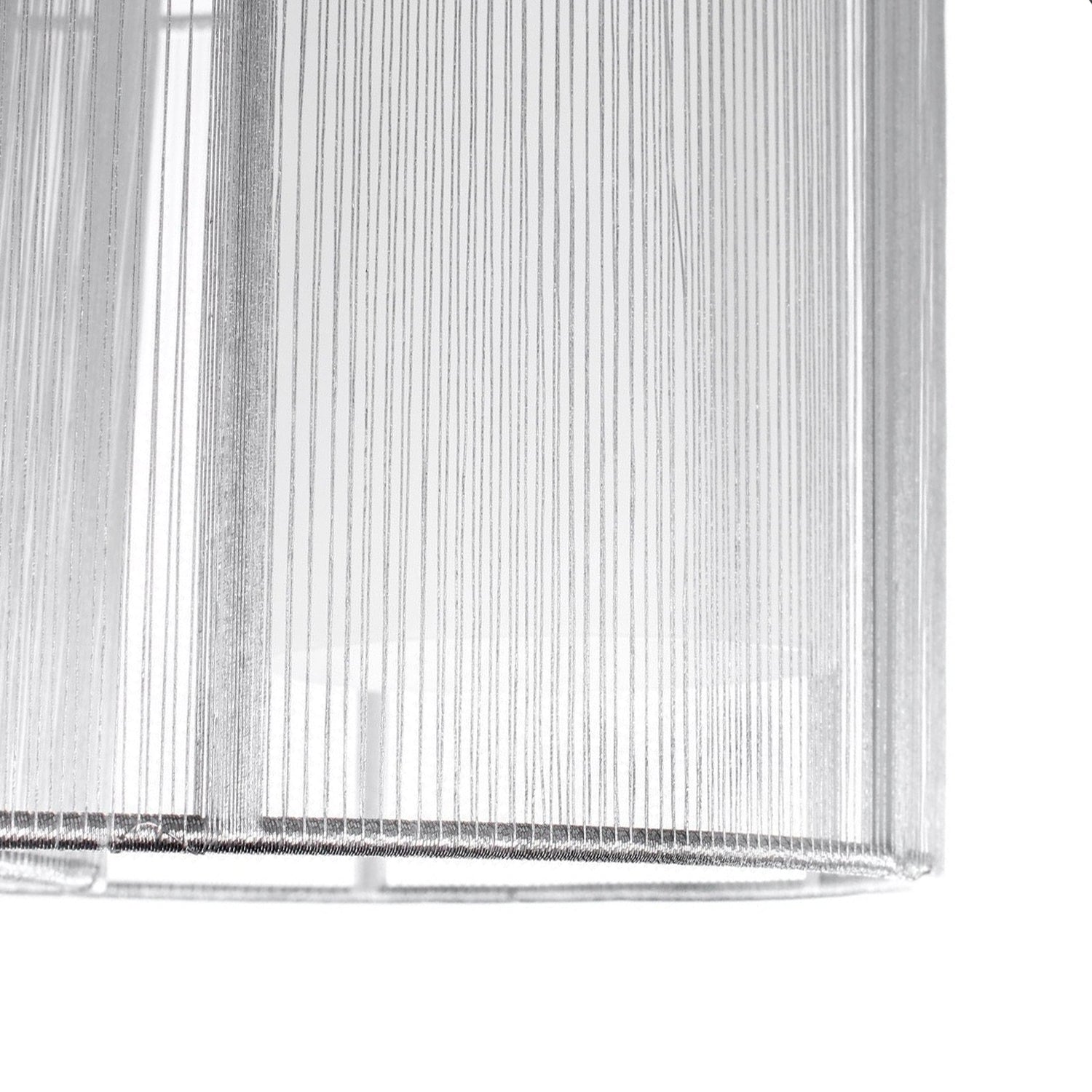 HOMCOM Modern Design Mini Style Flush Mount Ceiling Light with Flush Metal Finish Chandelier for Hallway, Dining Room, Living Room - White