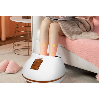 Electric Steam Foot Spa with Massager-Brown