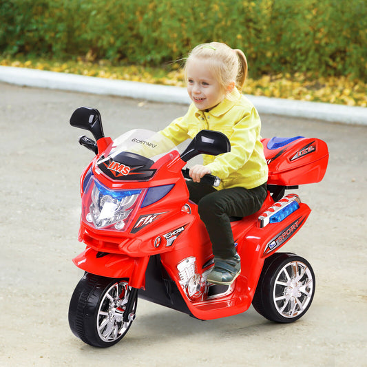 Children's Electric Motorcycle 6V with Music-Red