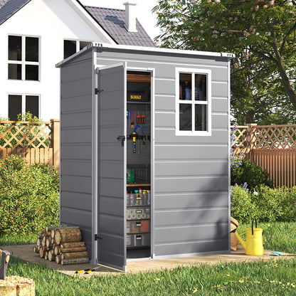 Plastic Lockable Garden Storage Shed