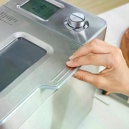 HOMCOM 25 in 1 Bread Machine 0.9 KG Capacity Programmable Stainless Steel Dough Maker with Auto Fruit Nut Dispenser Nonstick Pan 3 Loaf Sizes, 550W