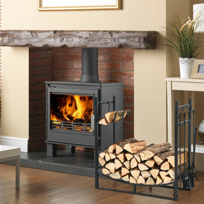 Wood Stacker Stand with Kindling Holders-30"