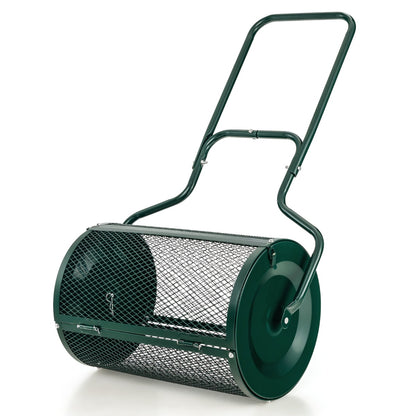 68cm Peat Moss Spreader with Upgrade Side Latches and U-shape Handle-Green