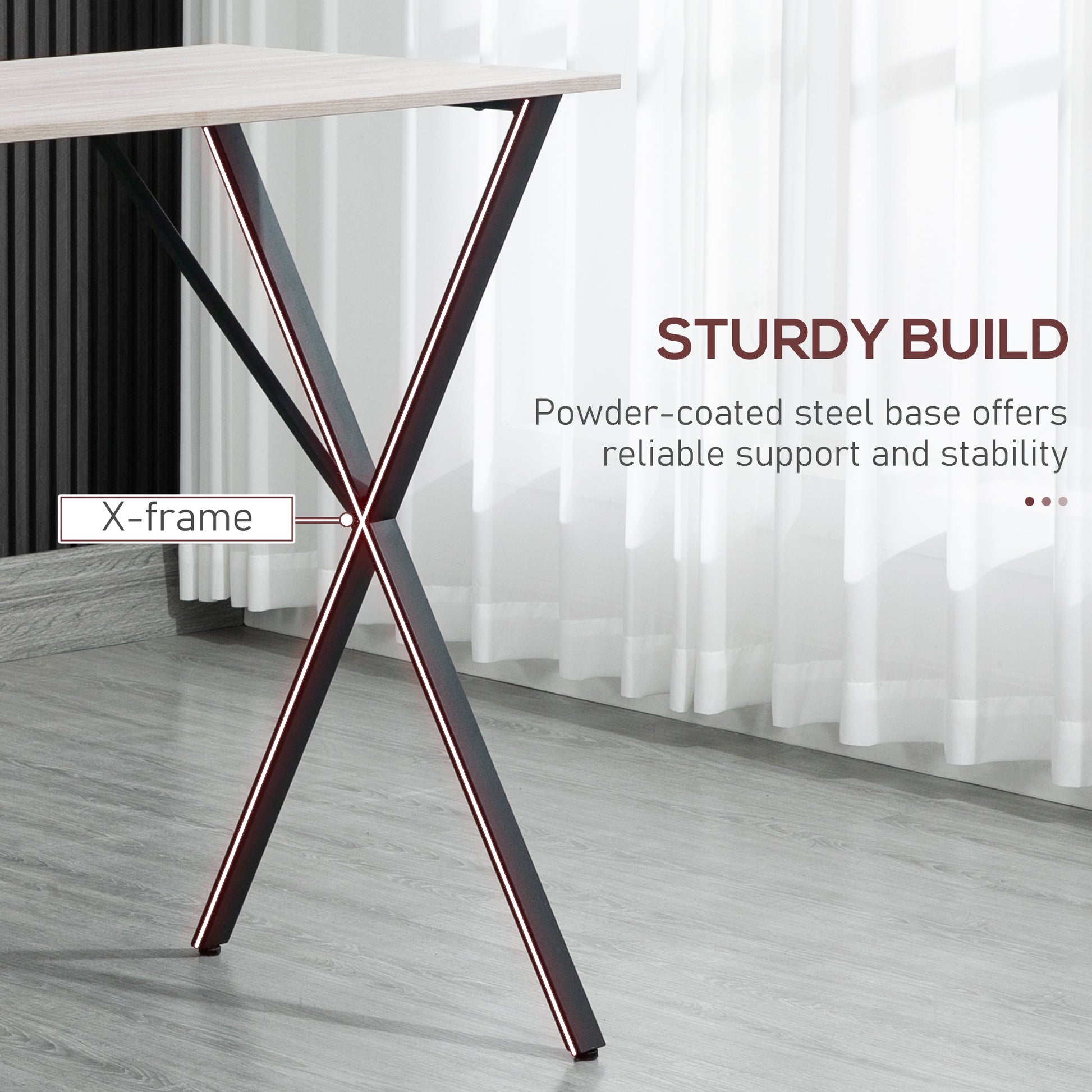 HOMCOM 120 cm Rectangular Bar Table for 4 People, Modern Kitchen Table with Marble Effect Tabletop, Steel Legs, for Living Room, Home Bar, White