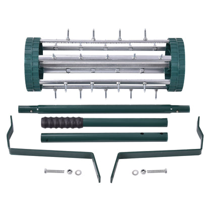 Heavy Duty Rolling Grass Lawn Garden Aerator