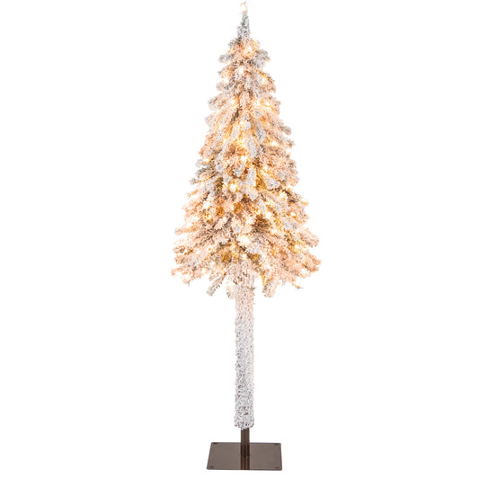 Slim Pencil Christmas Tree with Warm-White Incandescent Lights