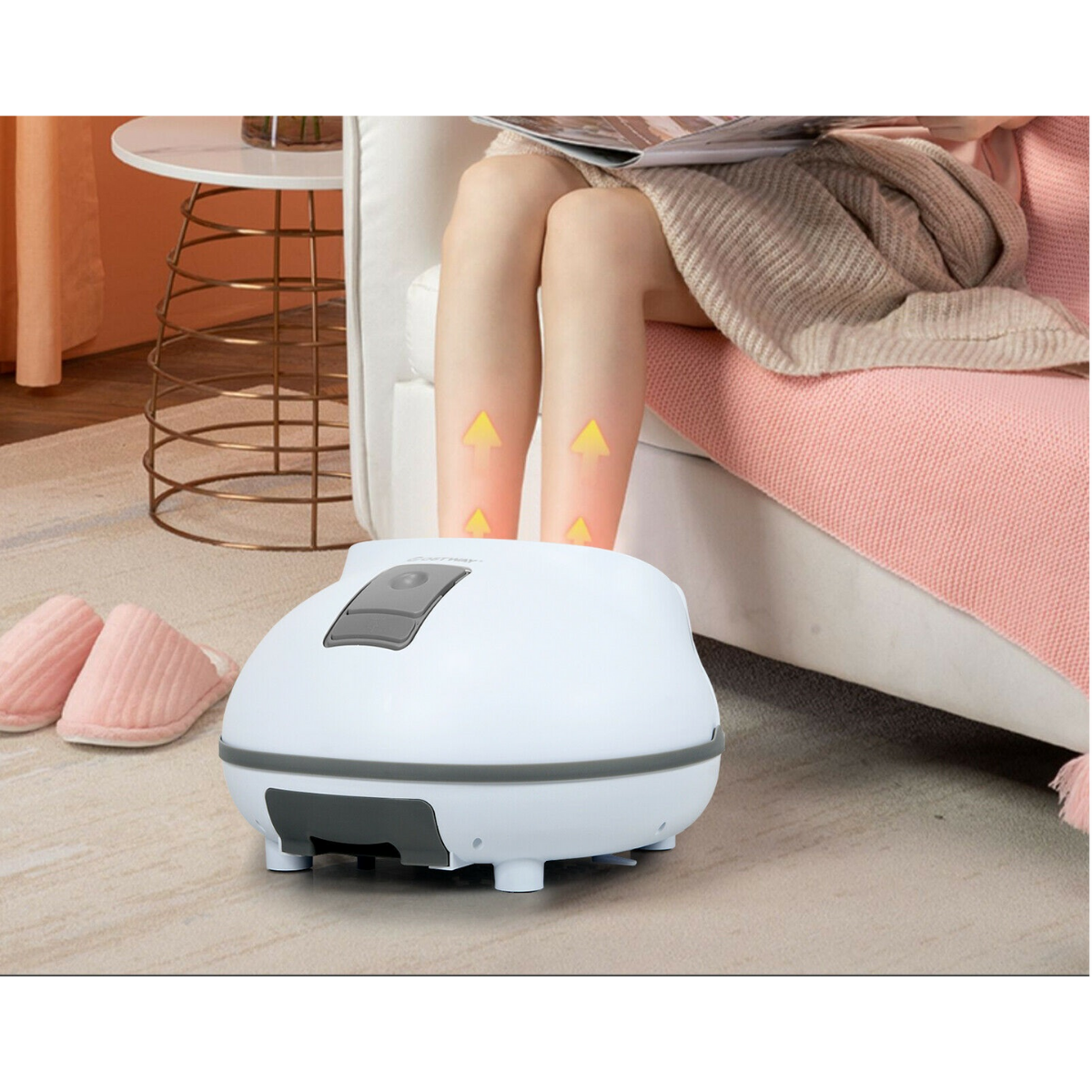 Electric Steam Foot Spa with Massager-Grey