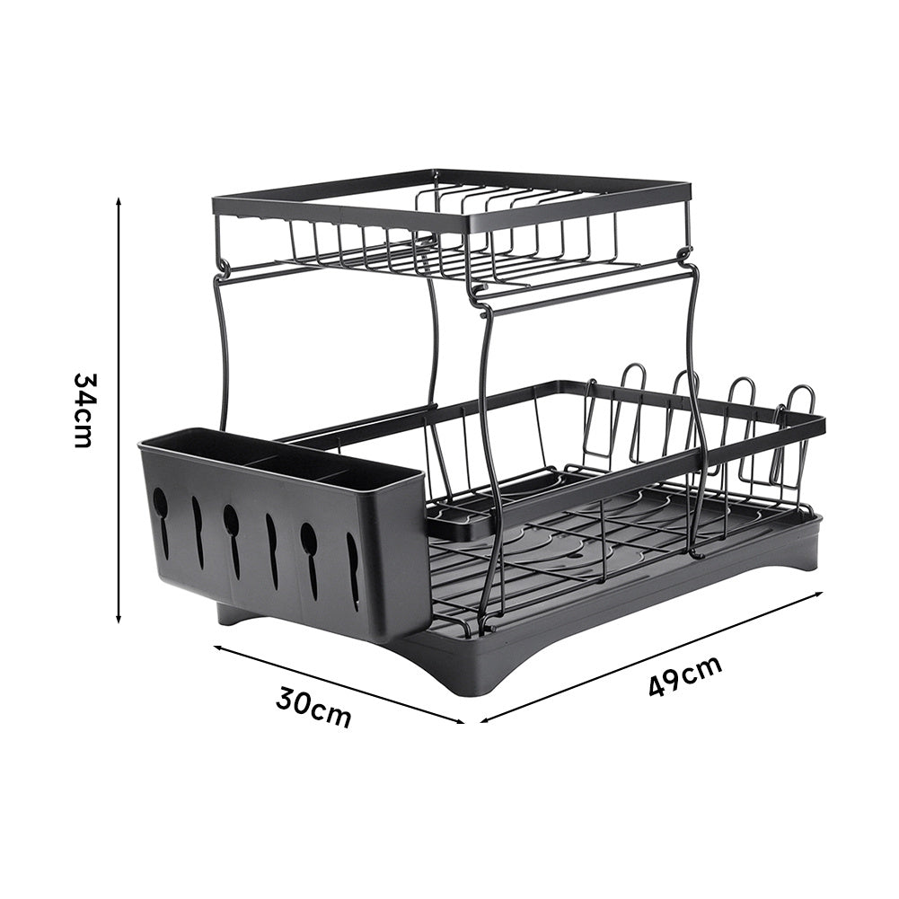 2 Tier Dish Drying Rack Dish Rack for Kitchen Counter