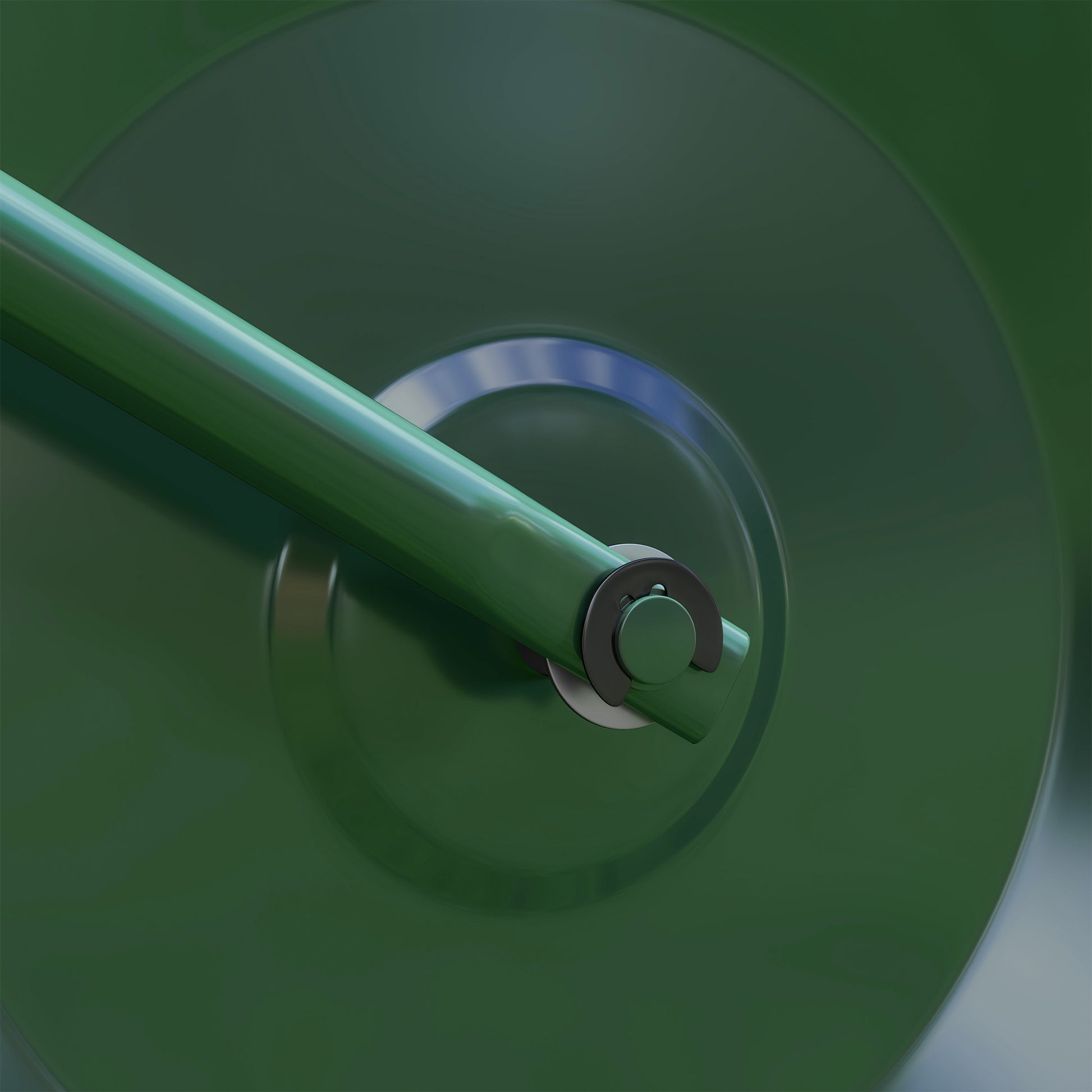 Outsunny 63 L Heavy Duty Water Or Sand Filled ?30cm Garden Steel Lawn Roller Drum - Dark Green