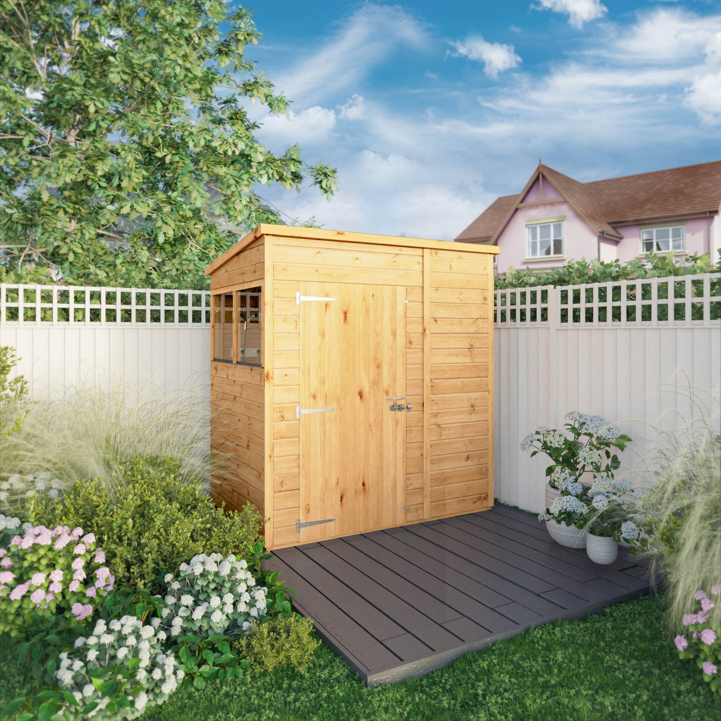 6 x 4 Woodsman Shiplap Pent - Styrene