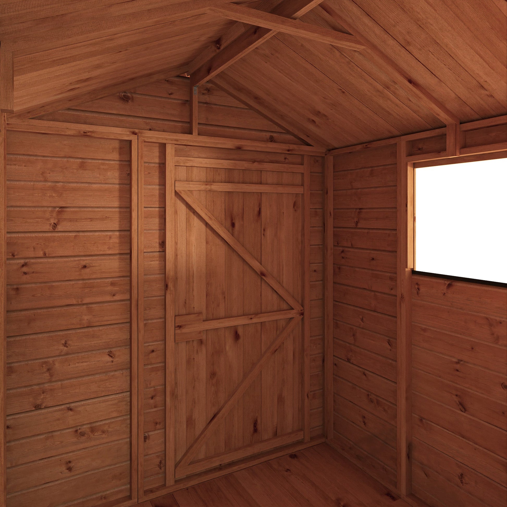 6 x 6 Woodsman Shiplap Apex - Styrene