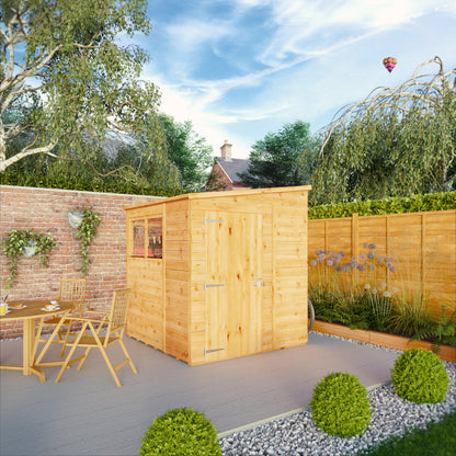 6 x 6 Woodsman Shiplap Pent - Styrene