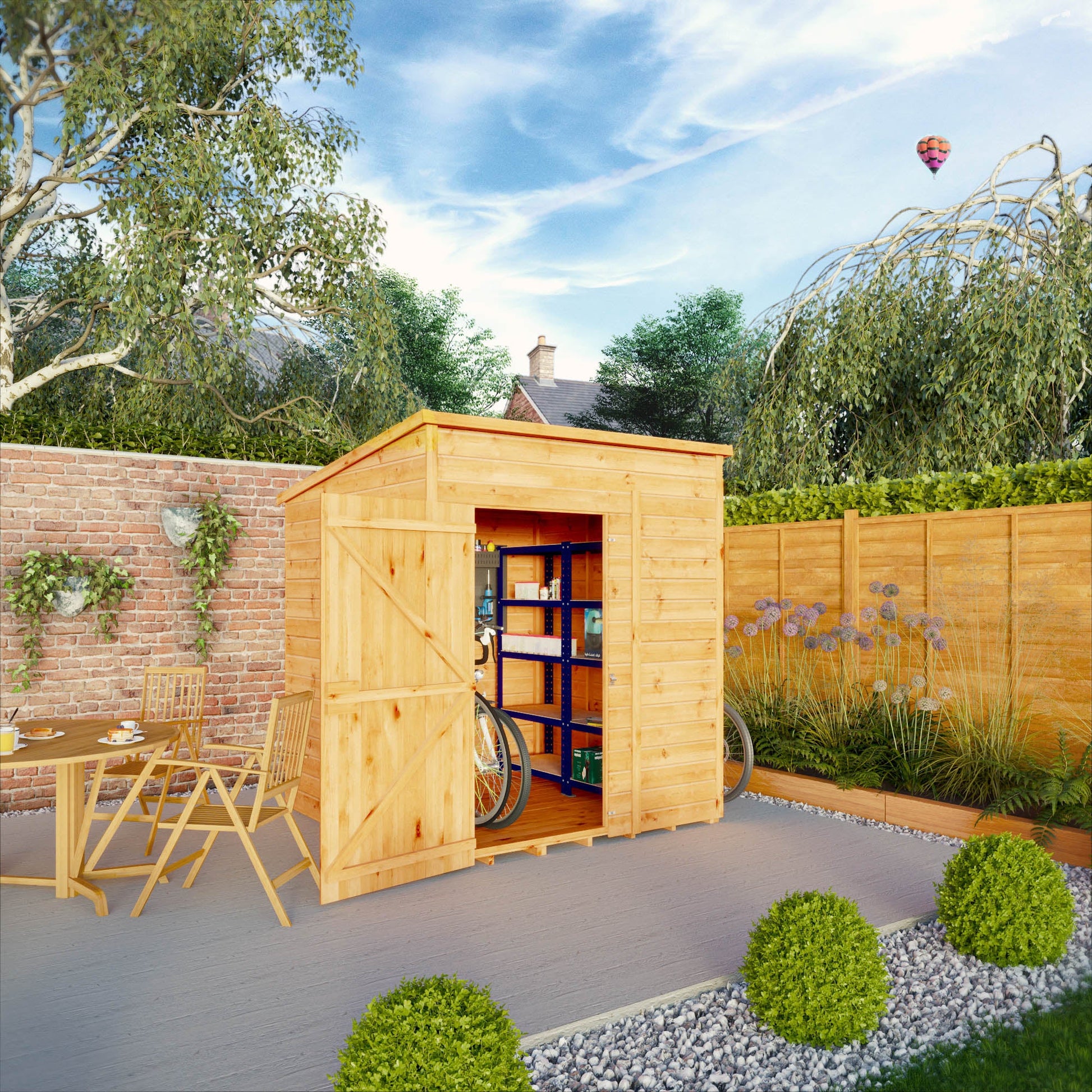 6 x 6 Woodsman Shiplap Pent - Styrene